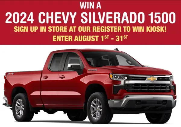 Win a 2024 Chevy Silverado 1500!