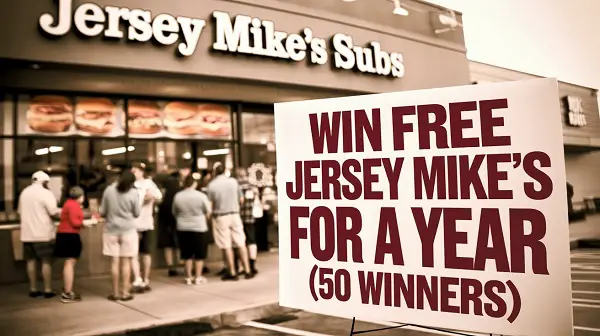 Win Free Jersey Mikes Subs for a Year! (50 Winners)