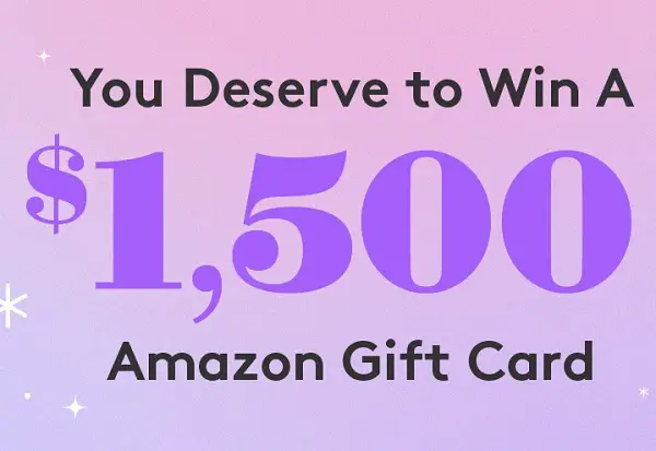 $1500 Amazon Gift Card Giveaway