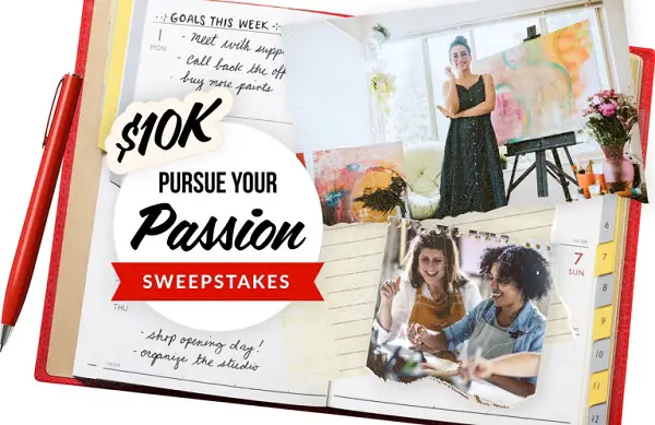 AARP $10K Pursue Your Passion Sweepstakes 2025