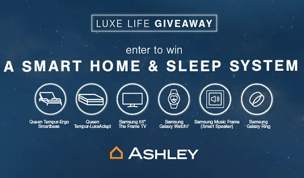 Win a Smart Home and Sleep System from Samsung and Tempur-Pedic!