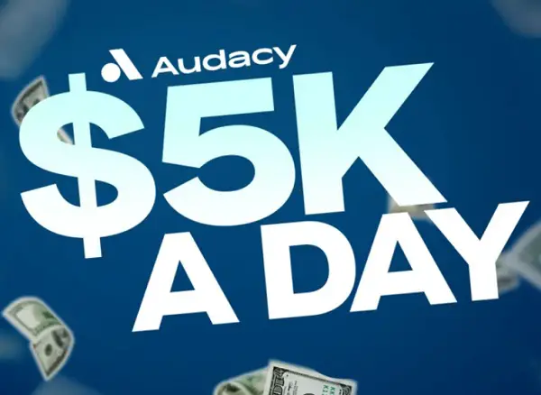 Audacy $5k a Day Giveaway (20 Winners)