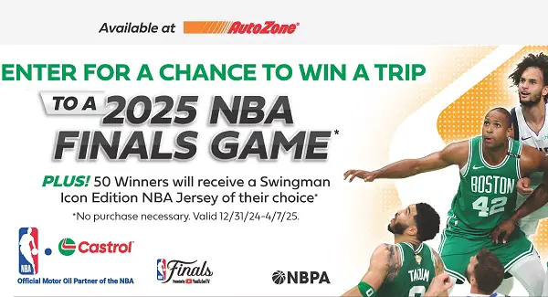 Autozone Big Game Giveaway: Win a Trip to 2025 NBA Finals or NBA Jersey!