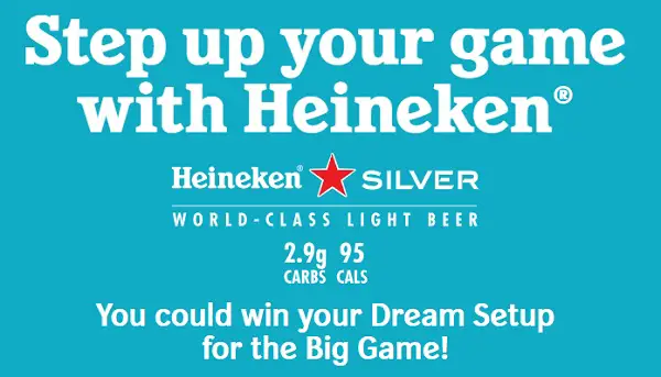 Heineken Big Game Day Giveaway: Win Free Tech, Room Makeover & Food Package