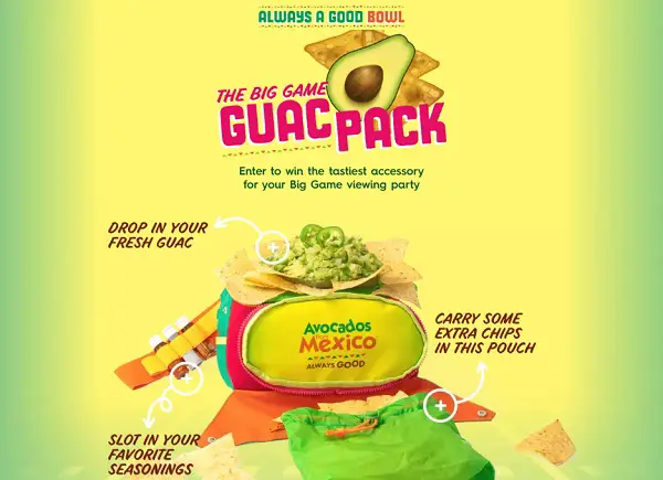 Win an Avocados From Mexico Guac Packs! (20 Winners)