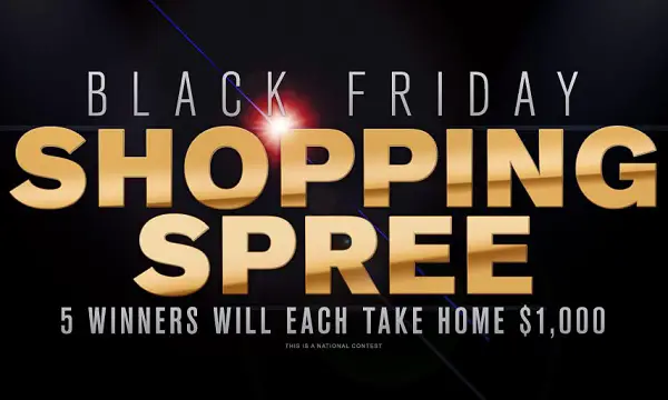 $1000 Black Friday Shopping Spree Giveaway (5 Winners)