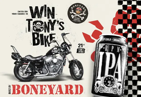 Boneyard Win Tony’s Bike Sweepstakes: Win Harley Davidson 2011 Forty-Eight