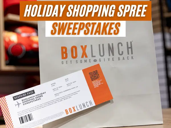 BoxLunch Holiday Shopping Spree Trip Giveaway 2024