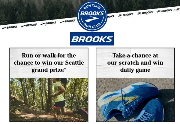 Brooks Run Club Seattle Trip Giveaway: Win a Trip & Instant Game Prizes (3K+ Winners)