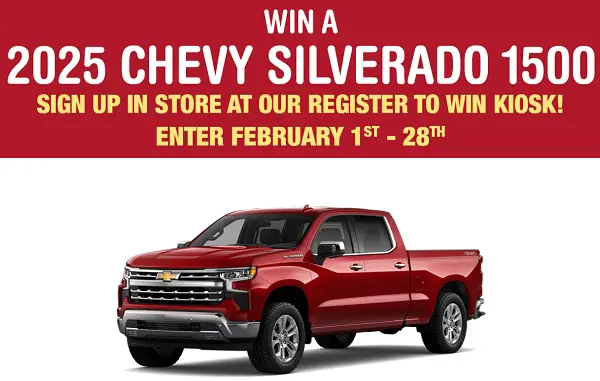 Win a 2025 Chevy Silverado 1500!