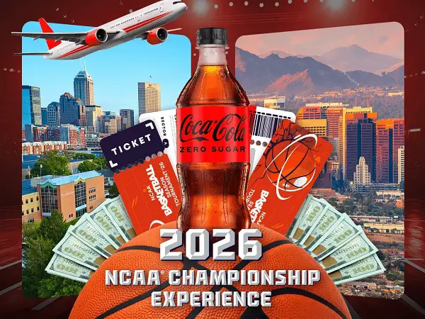 Coca-Cola NCAA March Madness 2025 Sweepstakes: Win a Free Trip to 2026 NCAA Final Four!