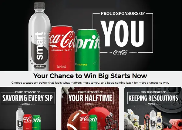 Coca Cola Proud Sponsors of You 2024 Sweepstakes (1224 Prizes)