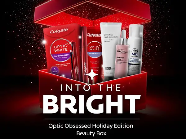 Colgate Optic Obsessed into The Bright Holiday Sweeps: Win Beauty Boxes (300 Winners)