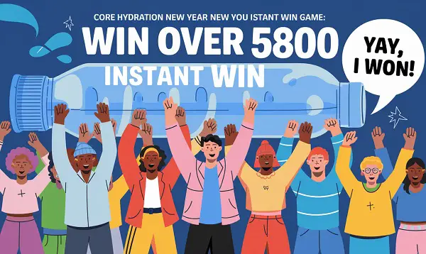 Core Hydration New Year New You Instant Win Game: Win Over 5800 Instant Win Prizes!