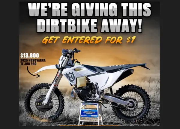 DBC Dirt Bike Giveaway: Win 2024 Husqvarna Pro Dirt Bike