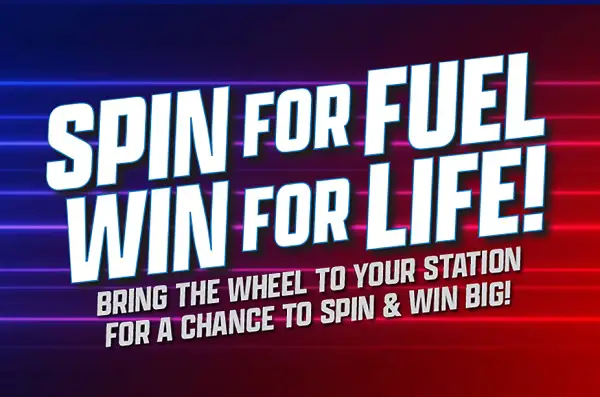 DK Spin the Wheel for Fuel Giveaway: Win Fuel for a Year—or Even for Life!