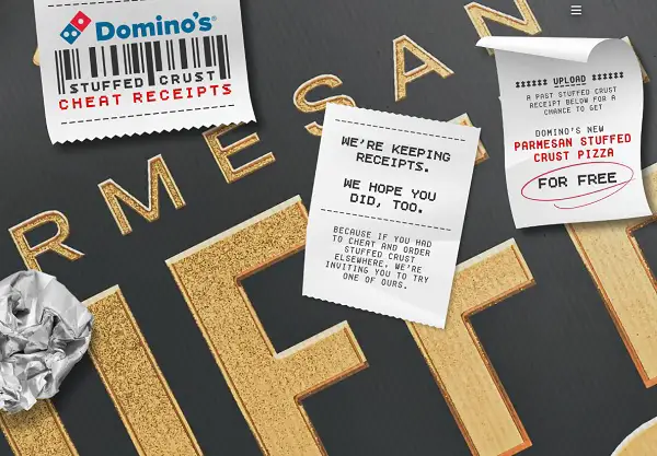 Win A Free Domino’s Parmesan Stuffed Crust! (12500 Winners)