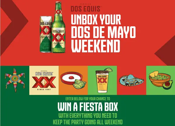 Dos Equis Dos De Mayo Sweepstakes: Win A Fiesta Box and More!