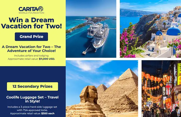 Carita Dream Vacation Giveaway: Win The Getaway of Your Dreams!