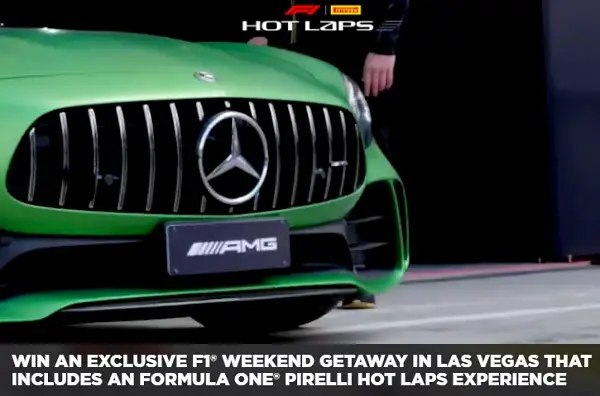 F1 Race Weekend Getaway Giveaway: Win a Trip to Las Vegas