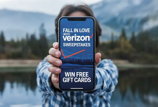 Fall In Love With Verizon Sweepstakes: Win a Share of $850 in Gift Cards!