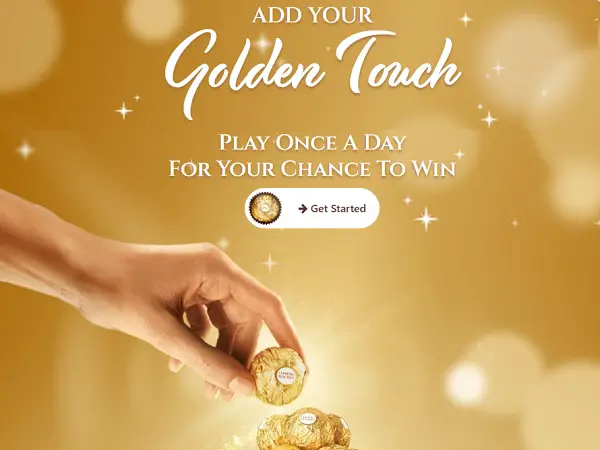 Ferrero Rocher Add Your Golden Touch Instant Win Game (60 Winners)