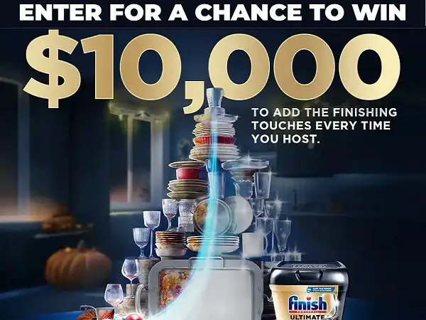 Finish Ultimate Host Sweepstakes: Win a $10000 cash!