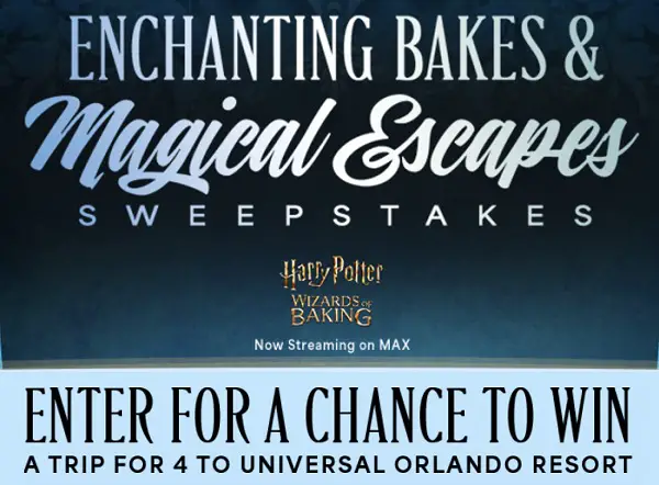 Food Network Enchanting Bakes and Magical Escapes Sweepstakes: Win a Trip to Universal Orlando Resort