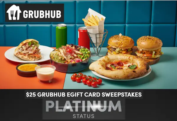 Win $25 Grubhub Gift Card Giveaway (1,000 Winners)