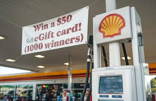 Shell Rewards January Gift Card Sweepstakes: Win A $50 Shell eGift Card! (1000 Winners)