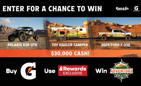 Win a Custom Truck, Camper Trailer, UTV and $30000 Cash!