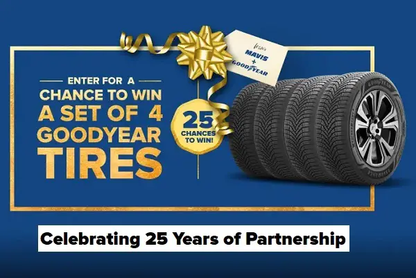 25 Days of Goodyear Tires Giveaway (25 Winners)