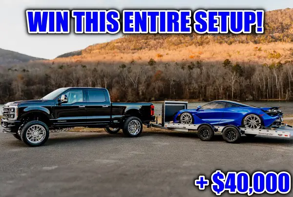 Win a 2024 Ford F-250, a 2018 McLaren 720S, and $40,000!