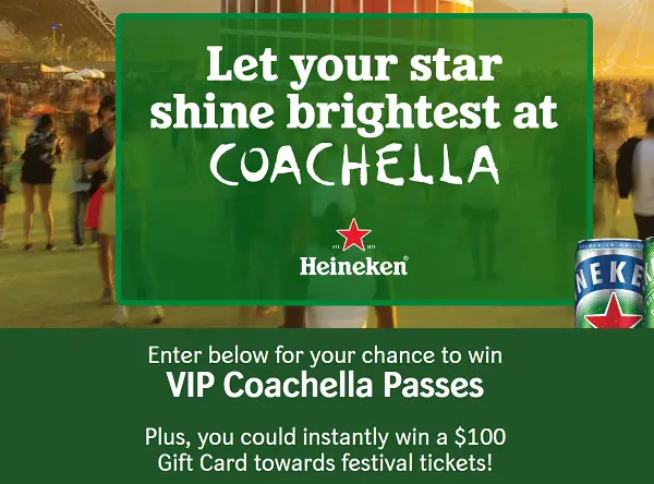 Heineken Coachella Festival Sweepstakes: Win A Trip to Coachella 2025 Or 2026!