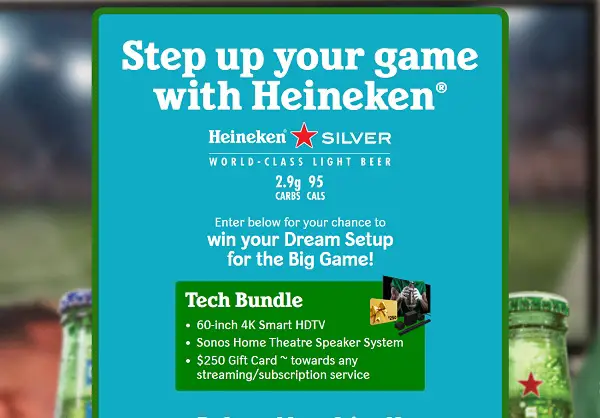 Heineken Silver Setup Sweepstakes: Win Tech Bundle for Big Game!