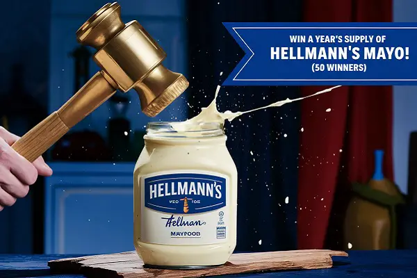 Hellmann’s, Every Game Is a W Giveaway: Win a Year's Supply of Hellmann’s! (50 Winners)