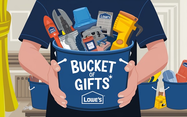 Lowe’s Bucket of Gifts Offer Home Makeover Tool Giveaway (25 Winners)