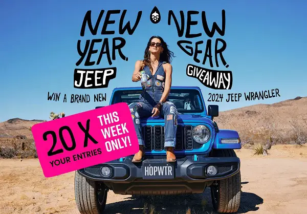 New Year, New Gear Sweepstakes: Win a 2024 Jeep Wrangler or Pedal Electric CORE E-Bike!