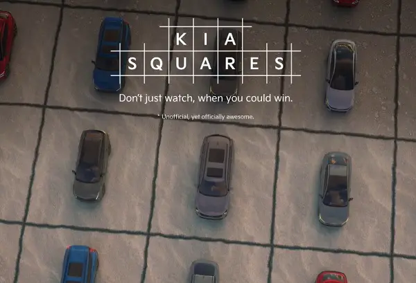 Kia Squares Super Bowl Giveaway: Win 1 of 4 Brand New Kia Vehicles!