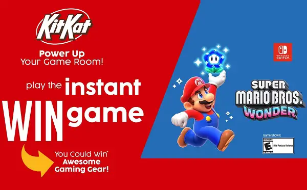 Kit Kat Power-Up Instant Win Game: Win Free Gaming Gear (116 Prizes)