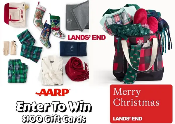 AARP $100 Lands End Gift Card Giveaway (15 Winners)