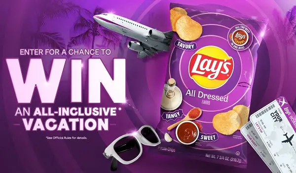 Lay’s All Dressed Sweepstakes: Win a Dream Hawaiian Getaway! (3 Winners)