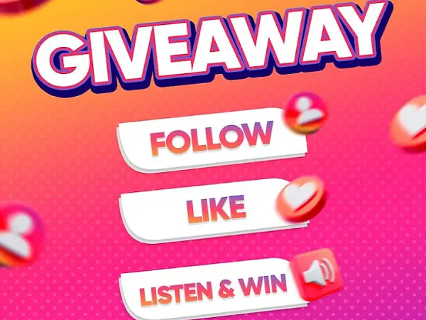 Follow, Like, Listen & Win: Score 1 of 3 Amazing Prizes!