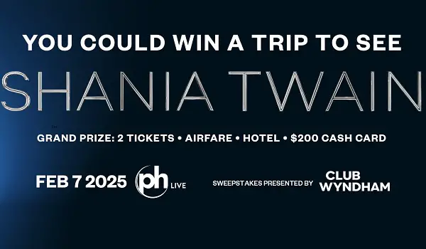 Win A Trip to See Shania Twain Concert at Planet Hollywood In Las Vegas!