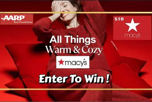 AARP Rewards $10 Macys E-Gift Card Giveaway (125 Winners)