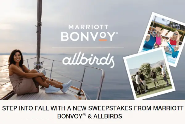 Marriott and Allbirds Sweepstakes: Win a Fall Vacation & Free Shoes