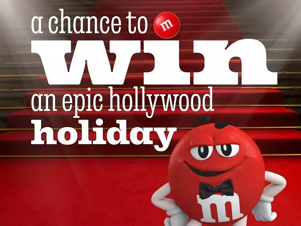 M&M’S Red One LA Sweepstakes: Win an Epic Hollywood Holiday in Los Angeles