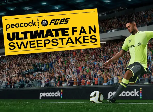 NBC Peacock FC Fan Sweepstakes: Win Game Copies of EA SPORTS 25 for PlayStation or Xbox! (5100 Winners)