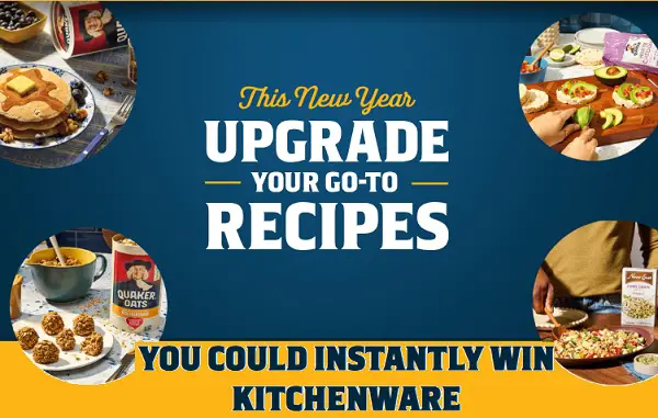 Quaker New Year Kitchenware Instant Win Game (999 Prizes Await)