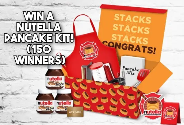 Nutella Stacks for Giving Back Sweepstakes: Win a Nutella Pancake Kit! (150 Winners)